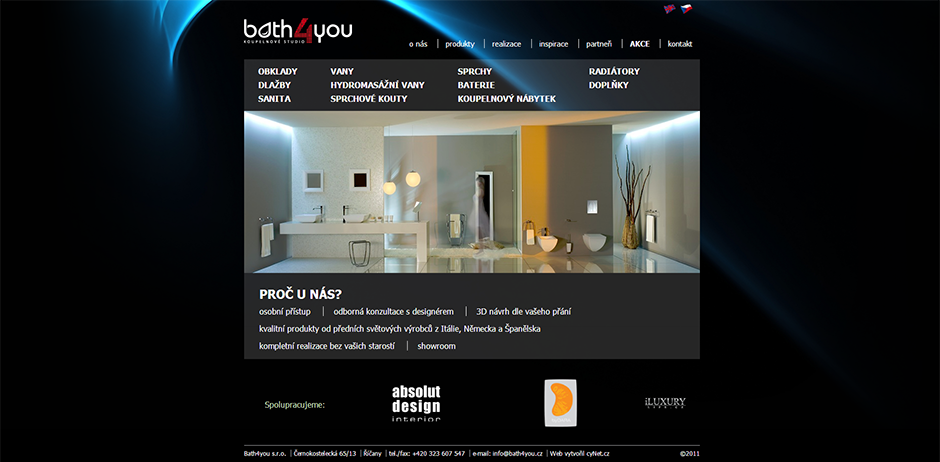 Bath4You - úvodní stránka
