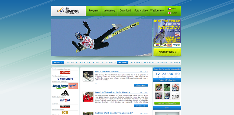 Harrachov 2014 - úvodní stránka